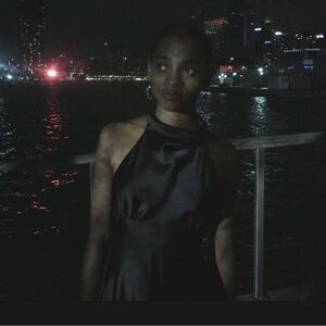 Zara Black Satin Halter Dress